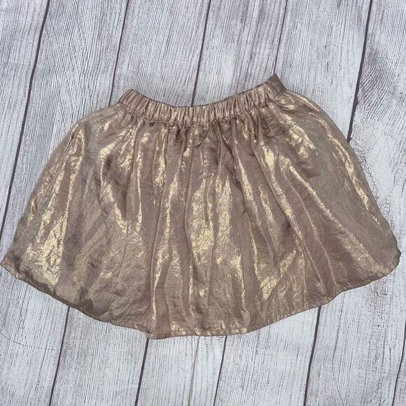 Gap metallic gold pull on skirt w/elastic back waist sz 4T little girls - Picture 6 of 6